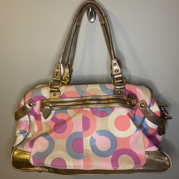 Coach Penelope Op Art Travel Luggage Bag - RARE 🦄 - Picture 6 of 10